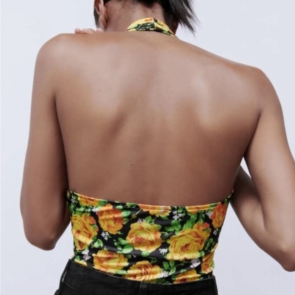 ZARA CROSS-NECK BODYSUIT - Picture 7 of 11